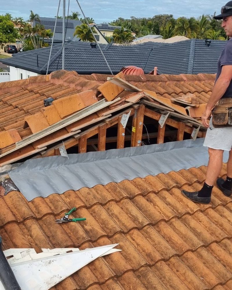 Gable Rebuild — Allcoast Roofing SA